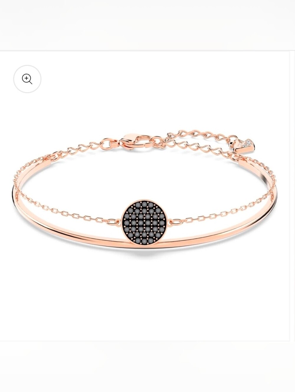 Swarovski Sublima bangle Gray, Rose gold-tone plated 5389046
